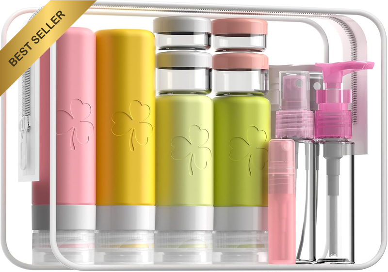 23 Pack Travel Bottles for Toiletries, Leak Proof Travel Containers