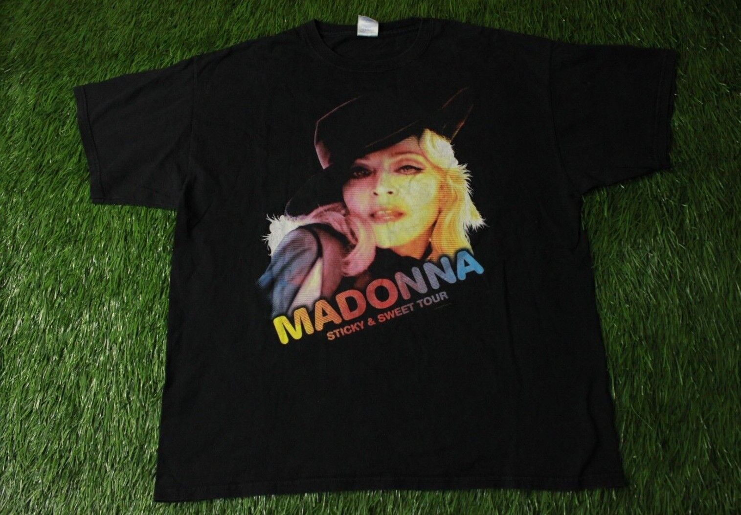 新しい MADONNA STICKY GILDAN JERSEY SHIRT VINTAGE 2000 TOUR SWEET & ミュージシャン