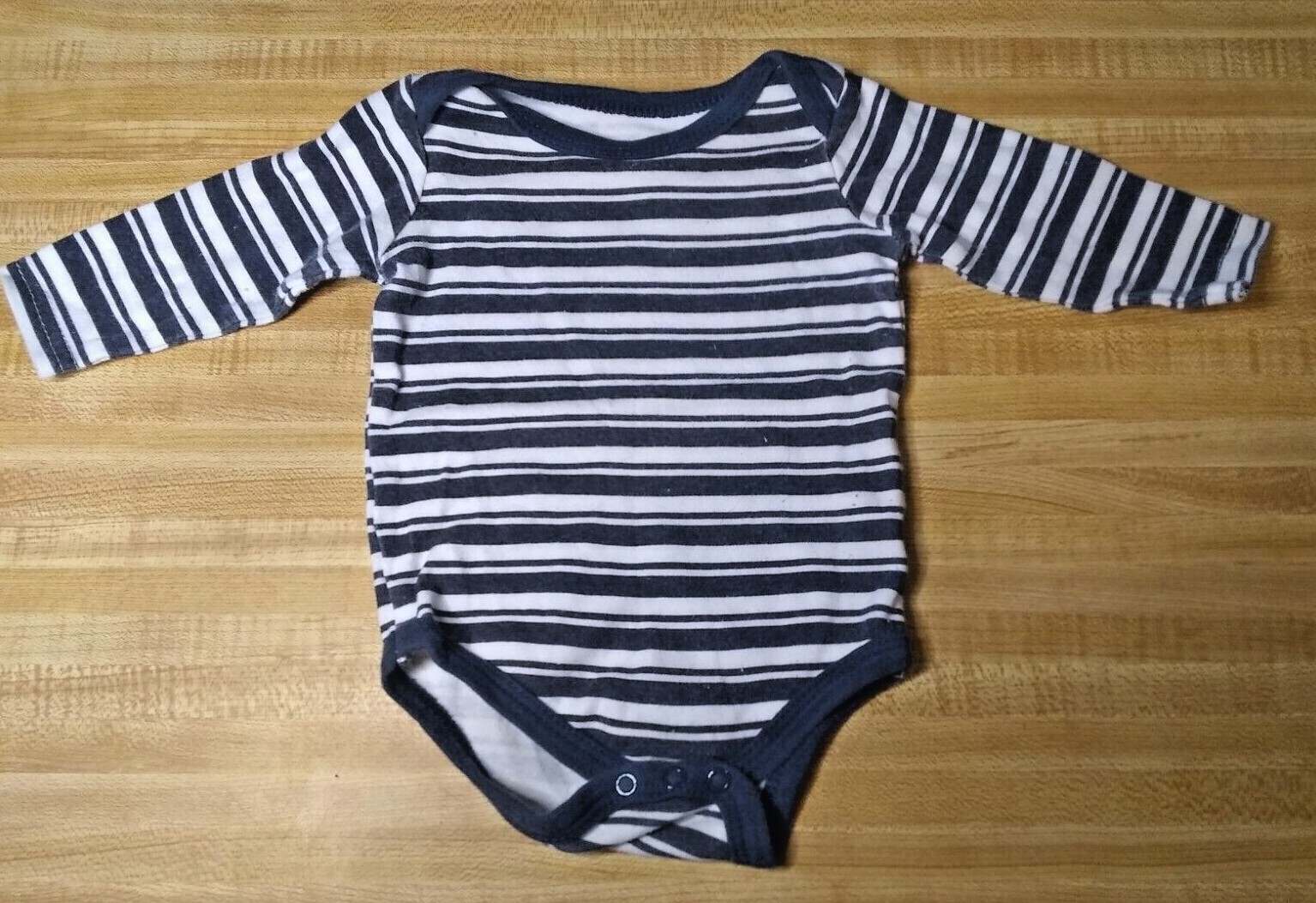 Hudson Baby Boy 0-3 Months 100% Cotton Long Sleeve Blue & Wh