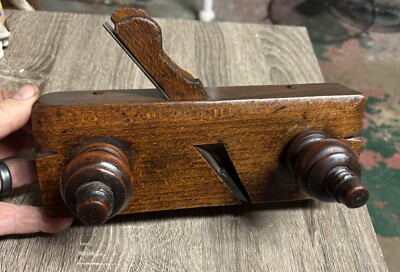 Gorgeous Antique Double Iron Screw Arm Sash Plane See Pics 