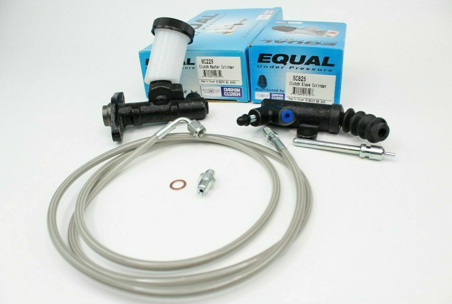 Exedy Slave, Master Cylinder & Stainless Clutch Line Kit 19902005 Mazda Miata eBay
