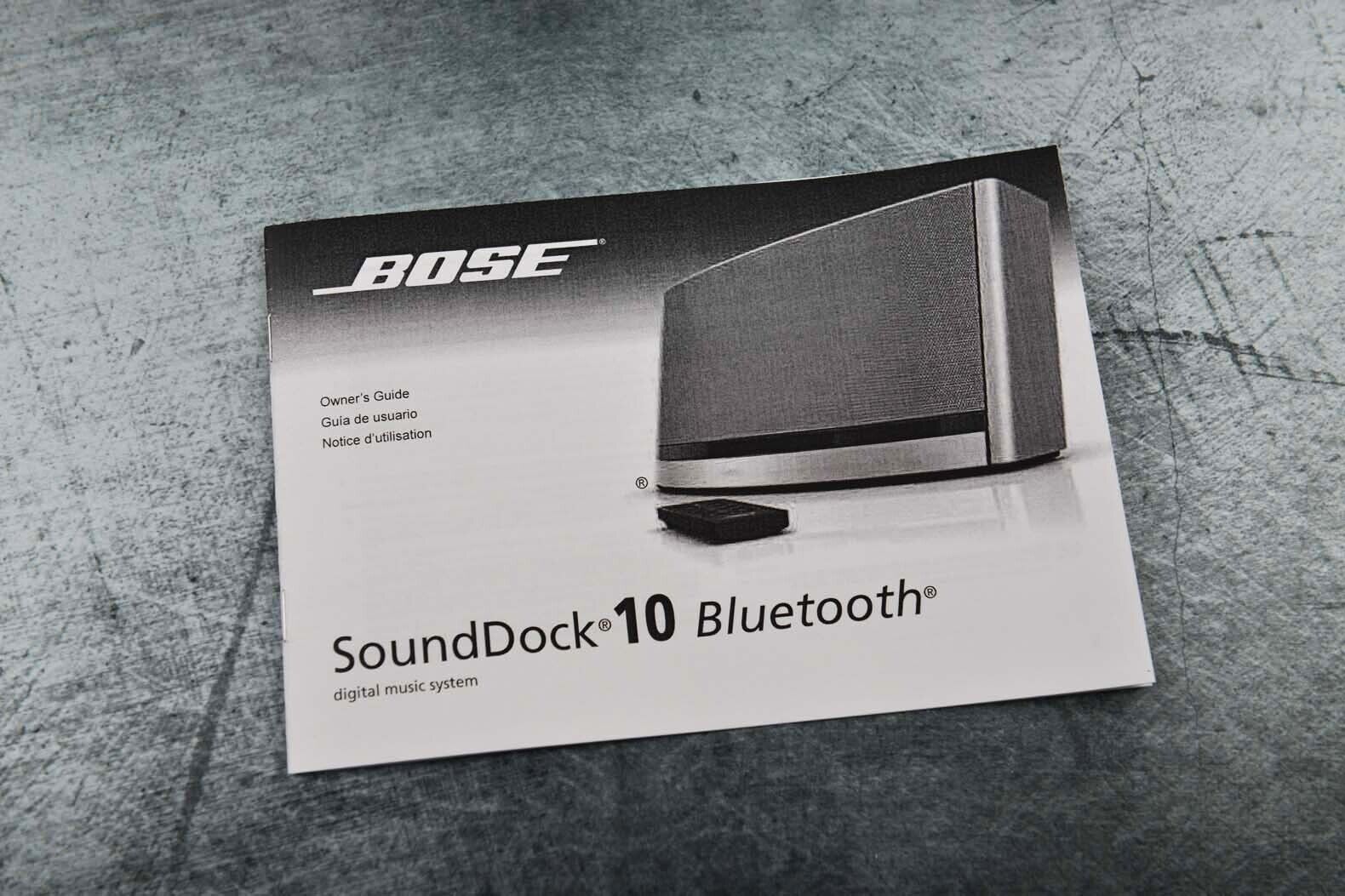 New Bose SoundDock 10 Bluetooth Digital music System Owner's New Bose SoundDock 10 Bluetooth Digital music System Owner's