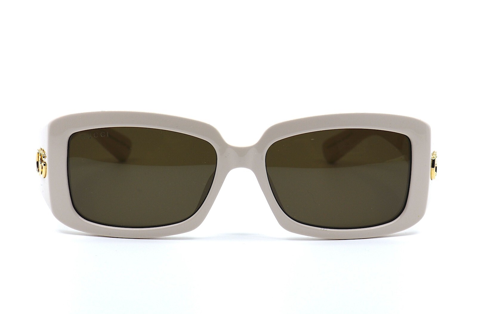 Pre-owned Gucci Gg1403sk 004 Ivory Brown Authentic Sunglasses 54-16