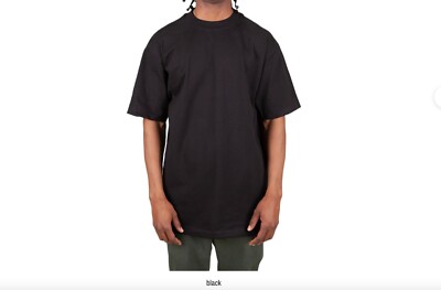 Shaka Wear Max Heavyweight Plain Cotton Crew Neck Short Sleeve Big Tall T-shirt