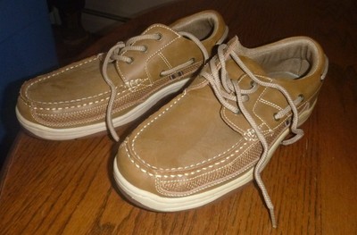 berkley jensen boat shoes mens size 12 slip on tennis sneaker leather brown 114806596483