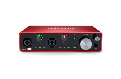 Scarlett 4i4 3rd Gen USB Audio Interface for Recording, Songwriting, & Stream...