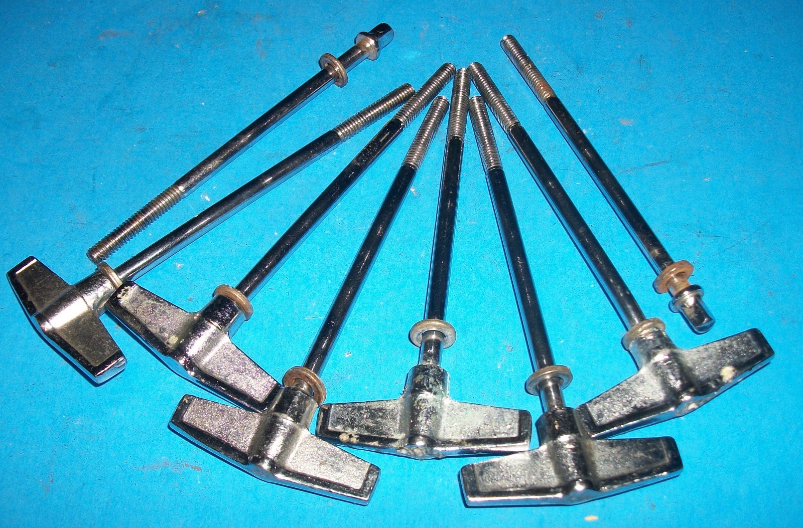 8 Vintage TAMA Superstar, Imperialstar, Swingstar Bass Drum T RODS / T's (Sw97)