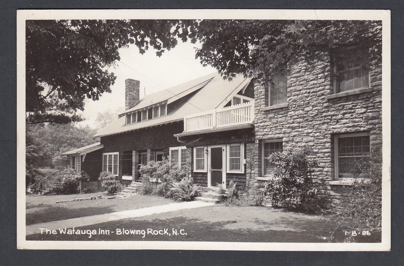 Usa 1951 Watauga Inn Hotel Real Photo Postcard Rppc Blowing Rock