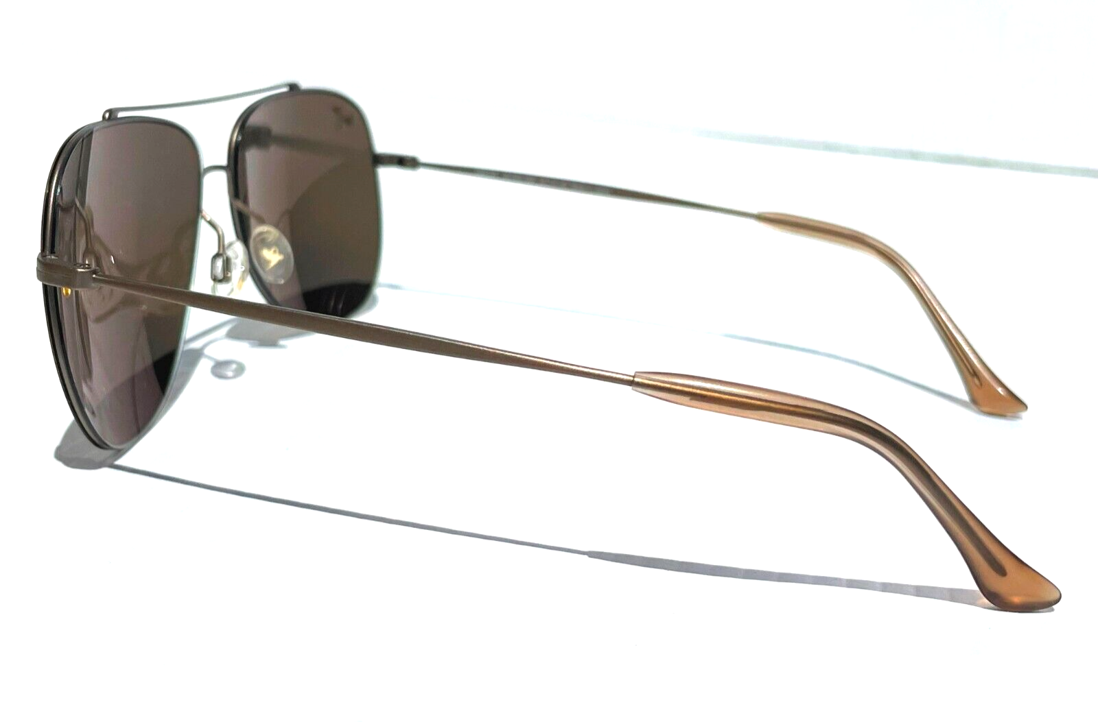 Pre-owned Maui Jim Cinder Cone Matte Gold Polarized Hcl Bronze Lens Sunglass H789-16m In Brown