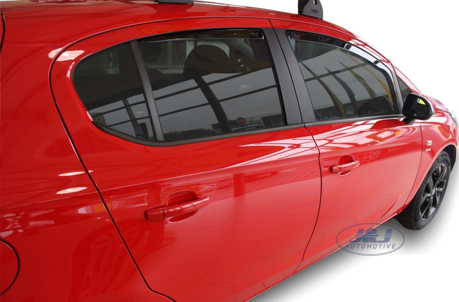 VAUXHALL CORSA E mk4 5 door 20152019 wind deflectors 4pc set TINTED