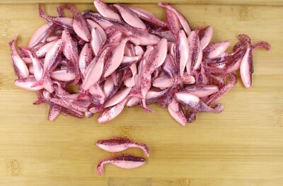 (100) Luck-E-Strike Shad Minnow Swimbait 2 1/2'' Cotton Candy Bulk Lot Brand New