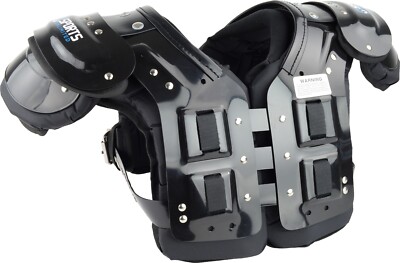 Sports Unlimited Stealth Adult Football Shoulder Pads, New