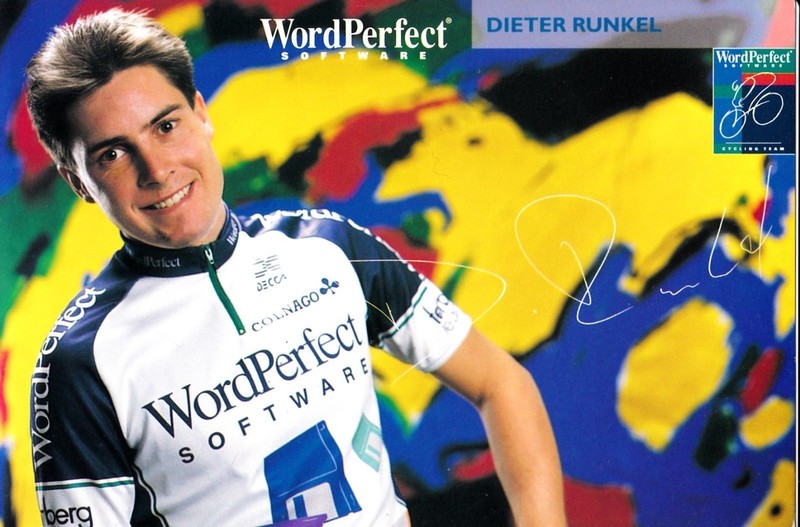 Cyclisme Carte Cycliste Dieter Runkel Ã©Quipe Wordperfect 