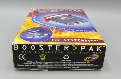 NYKO BOOSTER PAK Expansion Pak Nintendo 64 for N64 Games / in Box