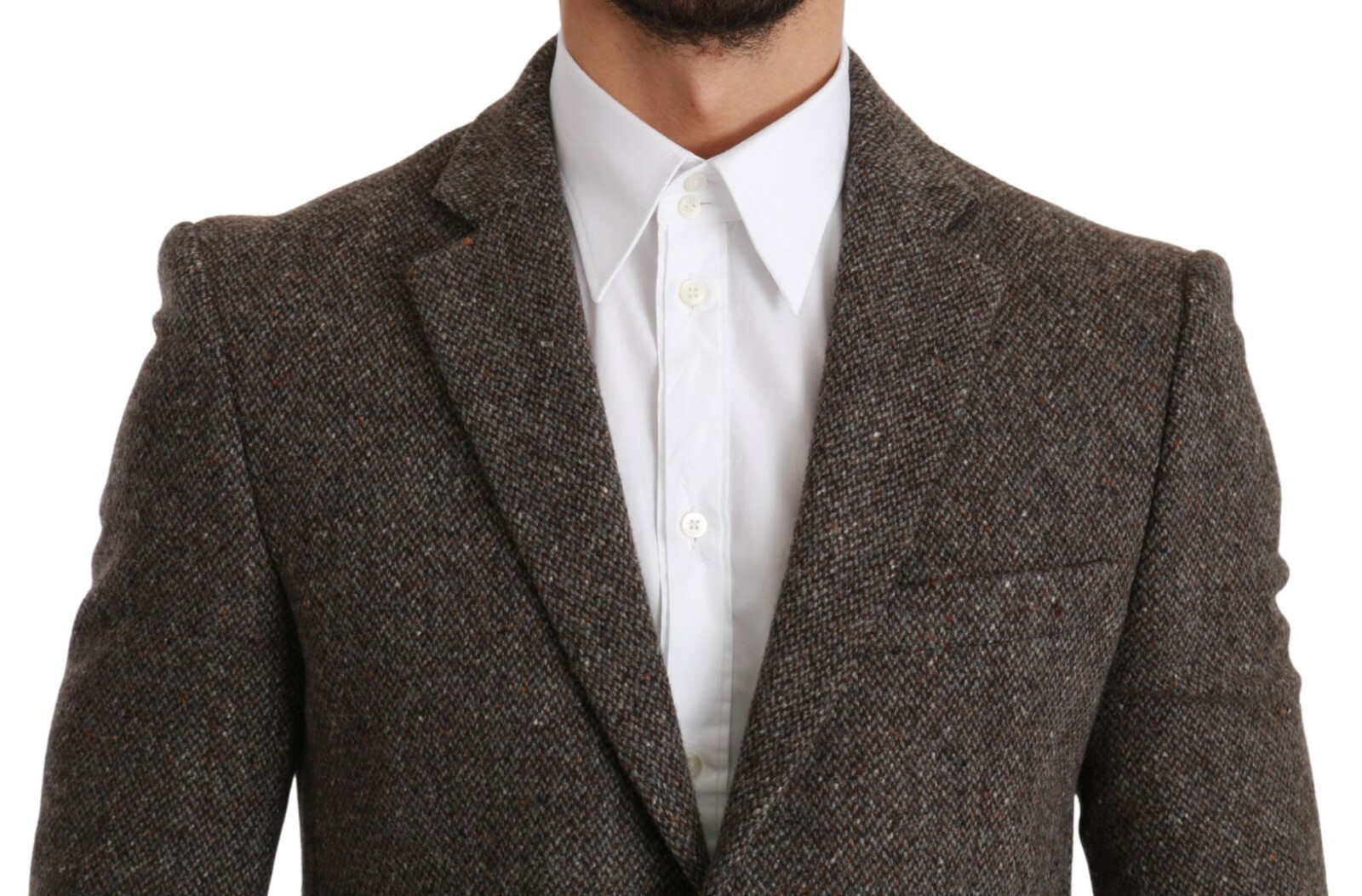 Pre-owned Dolce & Gabbana Blazer Wool Brown Jacket Formal Coat It48 / Us38 / M Rrp $1700