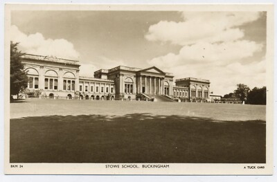 Stowe School Buckingham Real Photo Vintage Postcard N8