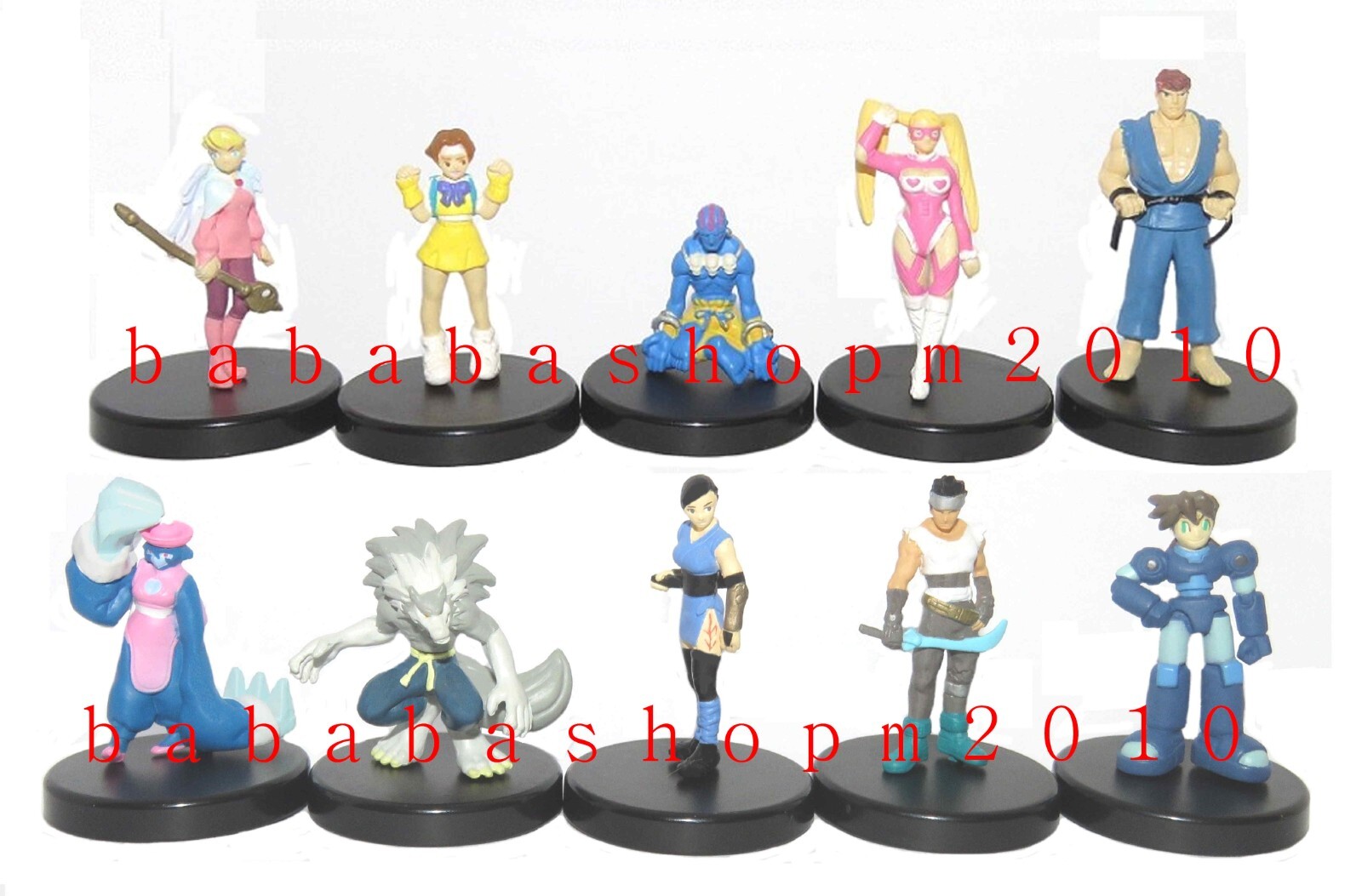 当時物】箱パネル付CAPCOM ストリートファイター フィギュアセット