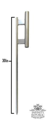 16ft Swooper Pole Super Pole Feather Flag Pole Kit with Ground Spike Pole Kit