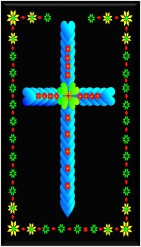 Christian Religious Cross with Clovers Refrigerator Magnet | MADE IN USA