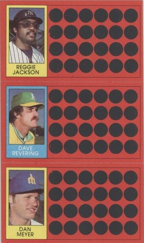 1981 Topps Baseball Scratch-Off Baseball Trading Cards