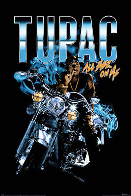 Tupac Shakur - Music Poster (2Pac - All Eyez On Me / Motorcy