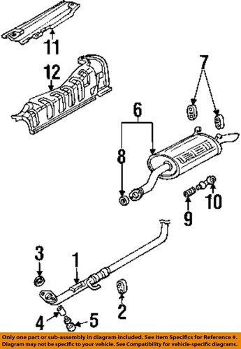 しも HONDA OEM 00-08 Civic Exhaust System Exhaust Components