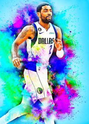 Kyrie Irving Dallas Mavericks  2/5 Art Print Card By.Marci