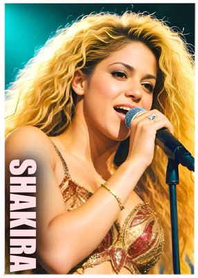 SHAKIRA * Custom Fun Novelty MUSIC ART CARD * ATC