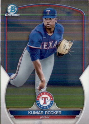 2023 BOWMAN CHROME PROSPECT CARD TEXAS RANGERS KUMAR ROCKER #BCP-39
