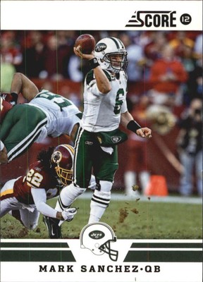 2012 Score Glossy New York Jets Football Card #221 Mark Sanchez