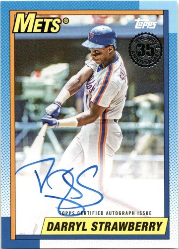 2025 Topps Series 1 - Darryl Strawberry #90AU-DS