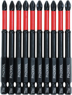 AUTOTOOLHOME 10 Pack Phillips PH2 Magnetic anti Slip Screwdriver Bit 