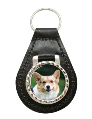 Portachiavi In Pelle Cardigan Welsh Corgi