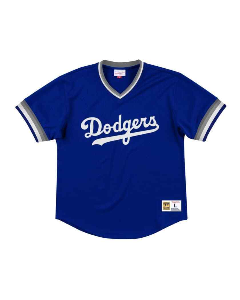 Download MITCHELL & NESS Los Angles Dodgers Royal Blue V-neck MESH ...