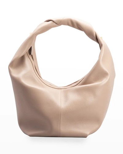 大人気【VALENTINO GARAVANI】 Roman Stud レザー トートバッグ VALENTINO GARAVANI Roman Stud Leather Hobo Bag Rose Cannelle