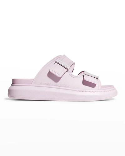 サンダル・ミュール ALEXANDER MCQUEEN Silver Leather Slippers Sandals - Alexander Mcqueen - Silver - Leather