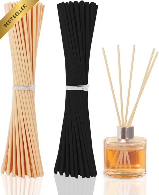 120Pcs Natural Rattan Reed Diffuser Sticks for Essential Oil Home Aroma