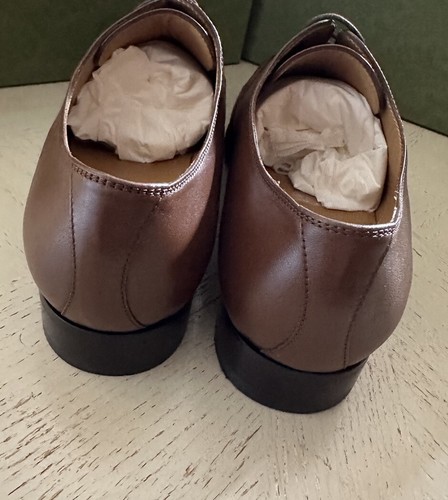Pre-owned Gucci $1050  Men's Lace Up Leather Oxford Shoes Brown 11.5 Us/11 Uk 723610