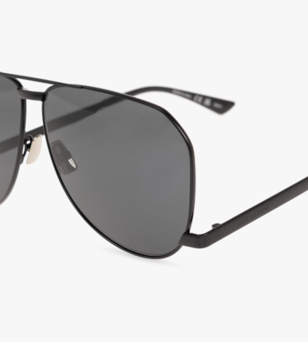 Pre-owned Saint Laurent Yves  Sl-690-dust-001 Black Sunglasses