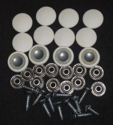 12 Dura Snap Upholstery Buttons Bright White Choice Of Size And Screws