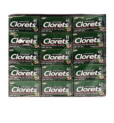 Clorets Gum 60 x 2 units  Chicles 40Pack of 141