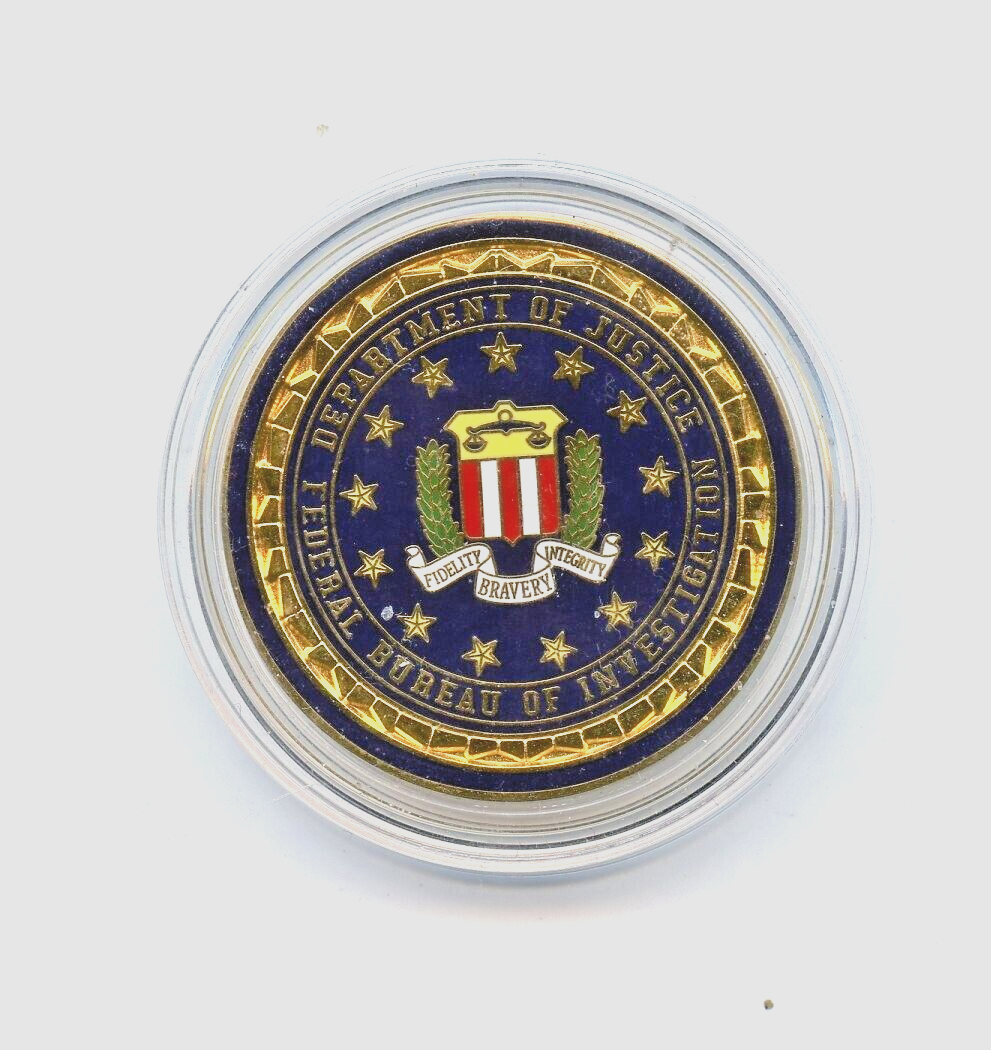 Department of Justice FBI Challenge Coin - MC83 | eBay