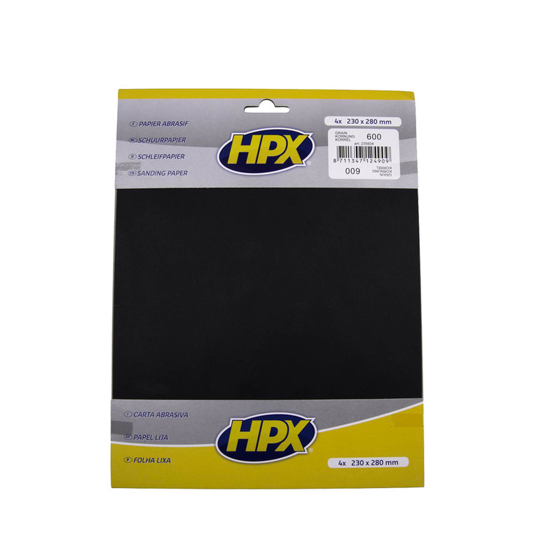 Papier Abrasif Carrosserie, Eau P600 - Hpx