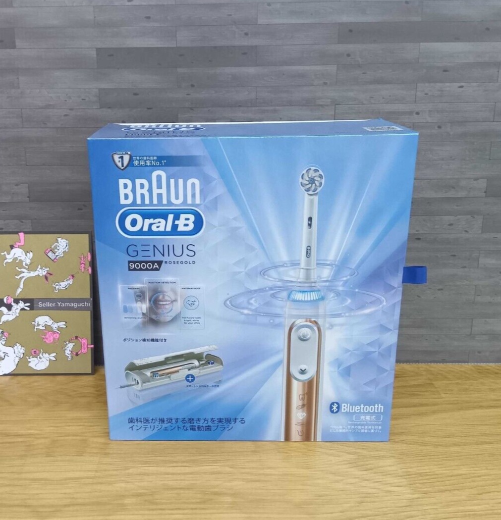 Oral B Electric Toothbrush Genius 9000 Rose Gold Japan NEW