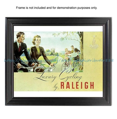  wall poster Raleigh British Bicycle bike Luxury Cycling poster 8x10'' print