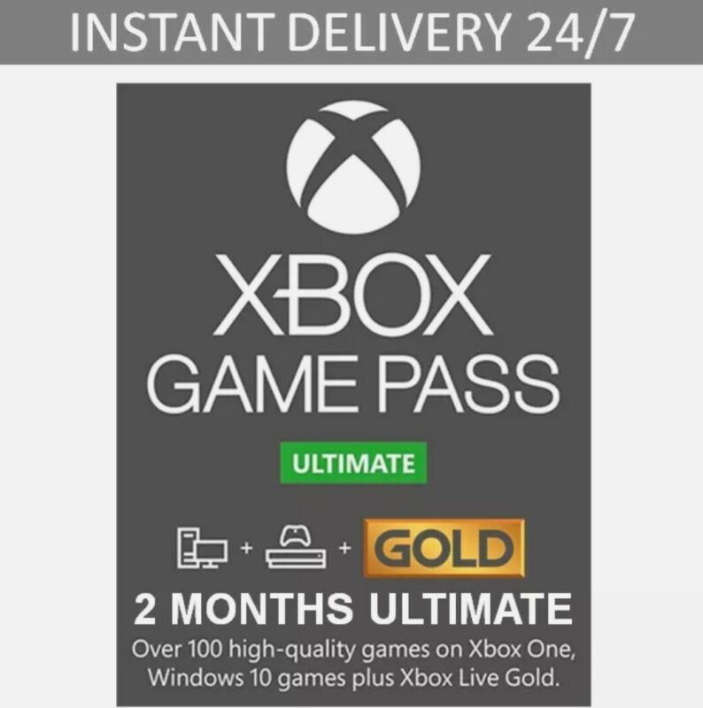 XBOX Game Pass Ultimate + LIVE GOLD 2 Months / 60 Days Trial FAST Delivery