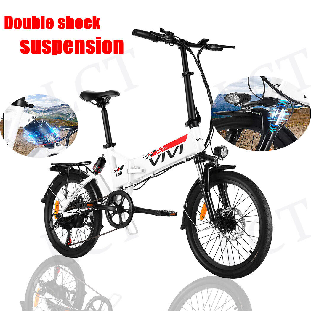 Electric Bicycle for Sale: 500W Folding Electric Bike 7-Speed Aluminum Alloy Frame Shock Absorption Ebike#$ in Hacienda Heights, California