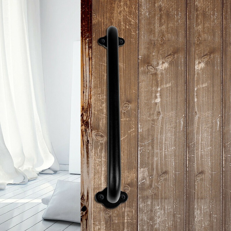 Schiebetürgriff Mattschwarz Rustikal Pull Gate Flush Hardware Set
