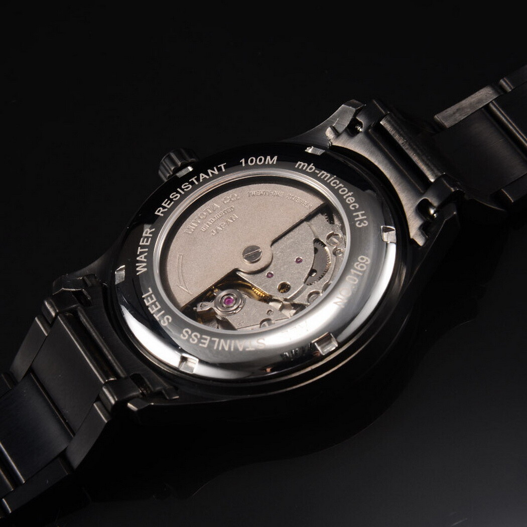Pre-owned Epoch Men Automatic Watch Luxury Luminous Mechanical Wristwatch 10atm Military