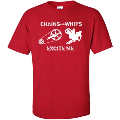 Chains and Whips Excite Me T Shirt Screen Printed Motocross Shirt mx Shirt